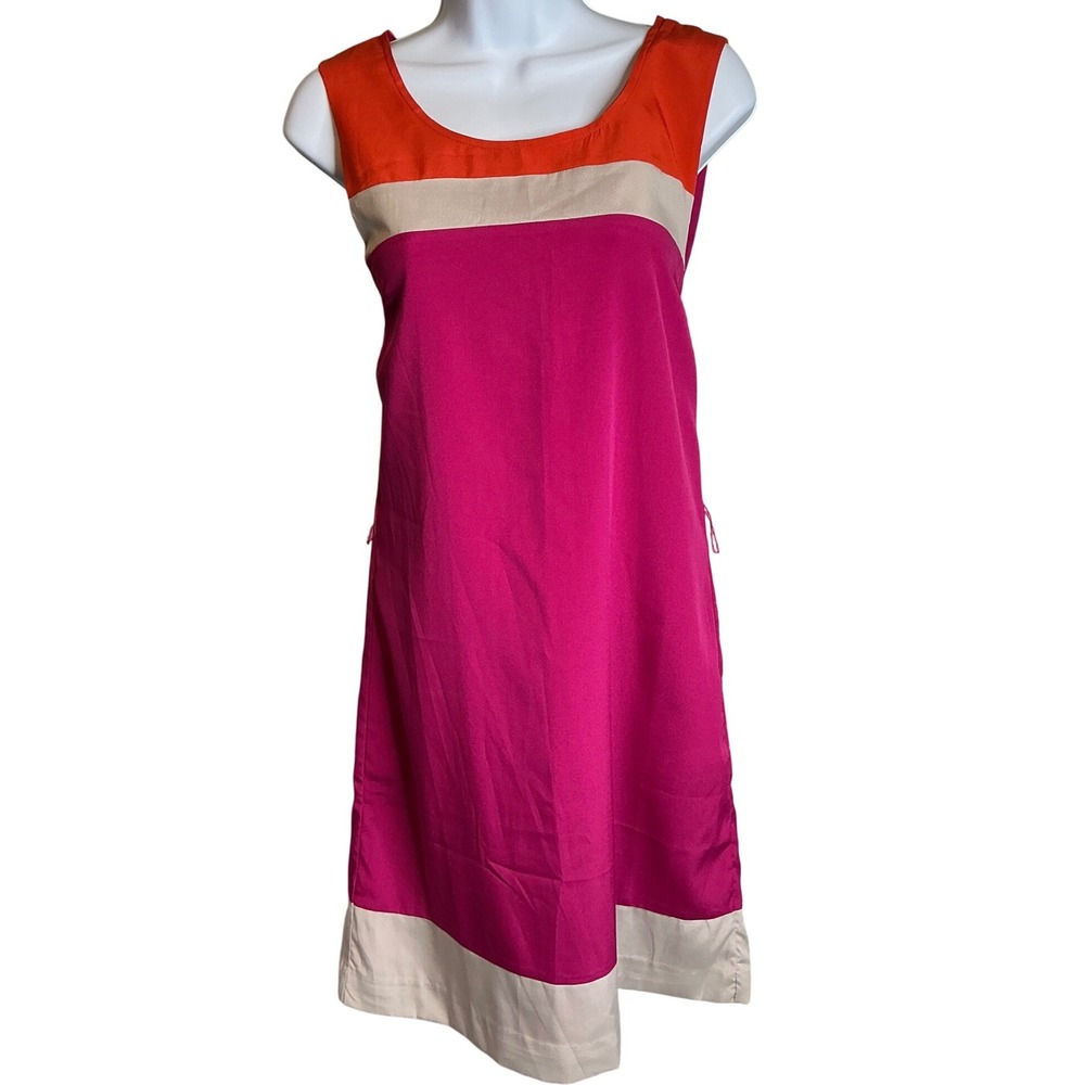 Banana Republic Women's Dress Size 8 Color Block Sleeveless French Girl Vibes